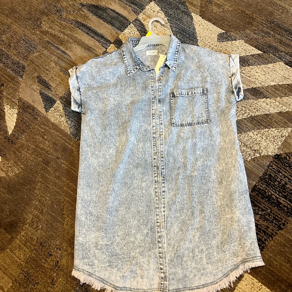 Cat & Jack Blue Button Down Shirt